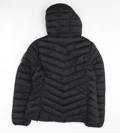 Womens UK Size 10 SoulCal & Co Black Puffer Jacket