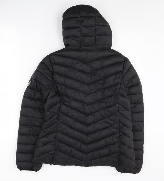 Womens UK Size 10 SoulCal & Co Black Puffer Jacket