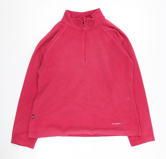Womens UK Size 12 Mountainlife Pink Pullover Sweatshirt