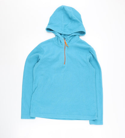 Mountain Warehouse Boys' Blue 13 Years Hooded Fleece Hoodie
