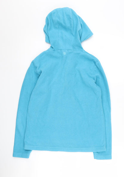 Mountain Warehouse Boys' Blue 13 Years Hooded Fleece Hoodie