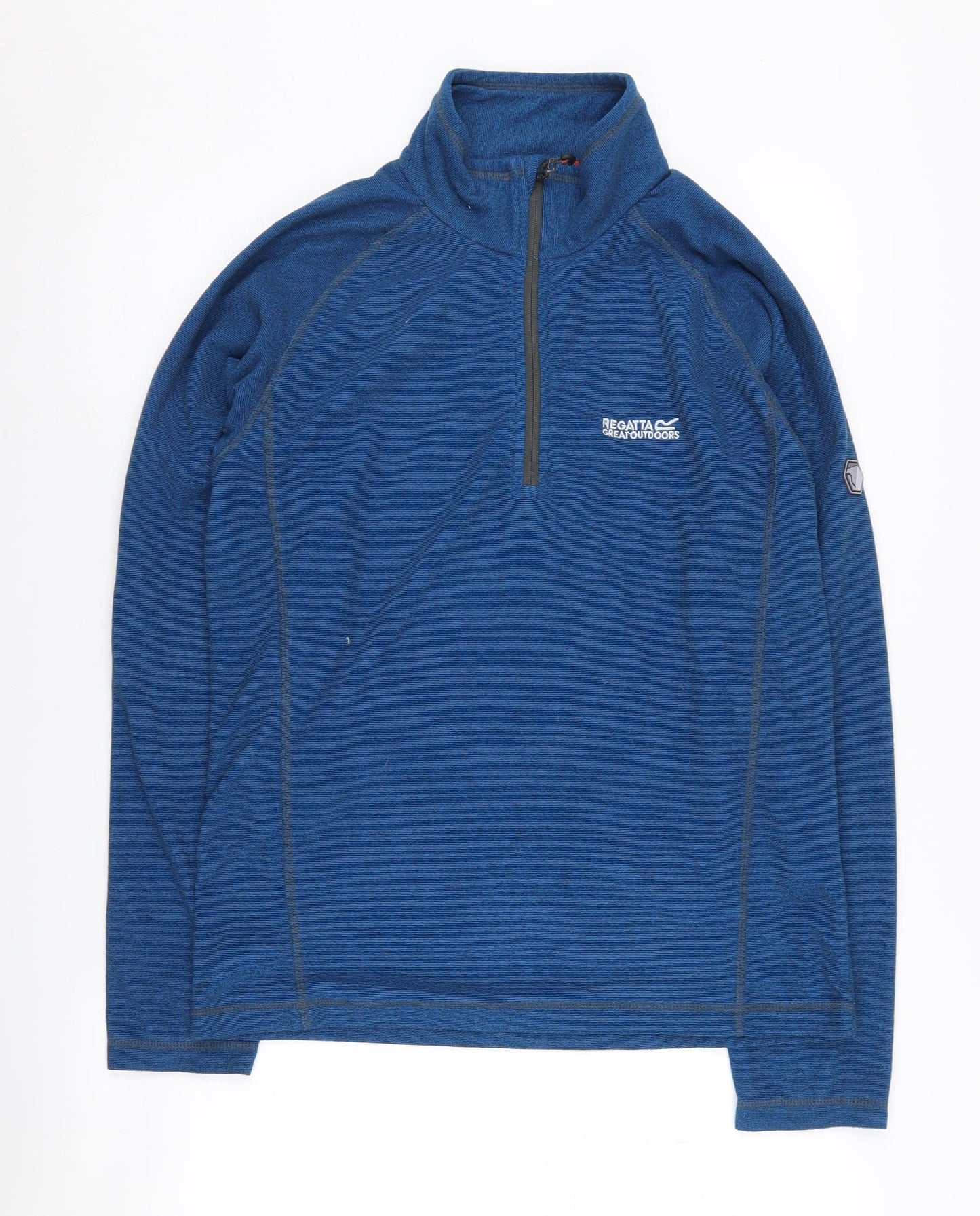 Mens UK Size M Regatta Blue 1/4 Zip Sweatshirt