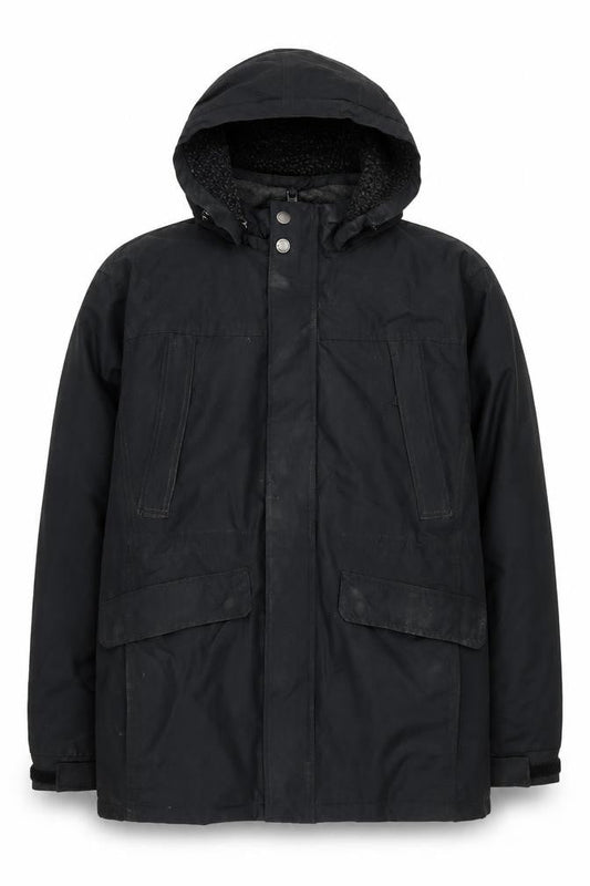 Mens UK Size M Atlantic Bay Black Puffer Jacket