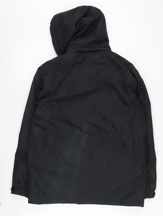 Atlantic Bay Men's Black Hooded Puffer Jacket M