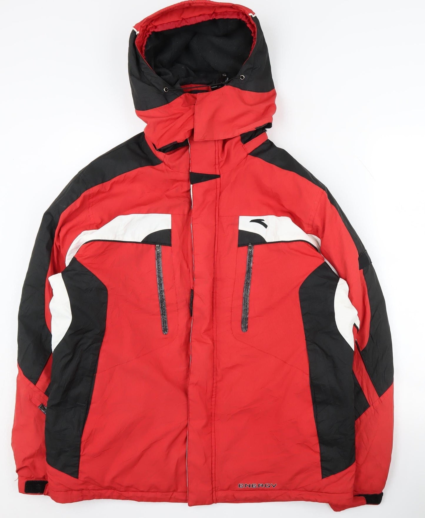 Anta Men's Red XL Hooded Ski Jacket