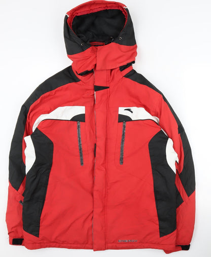 Anta Men's Red XL Hooded Ski Jacket