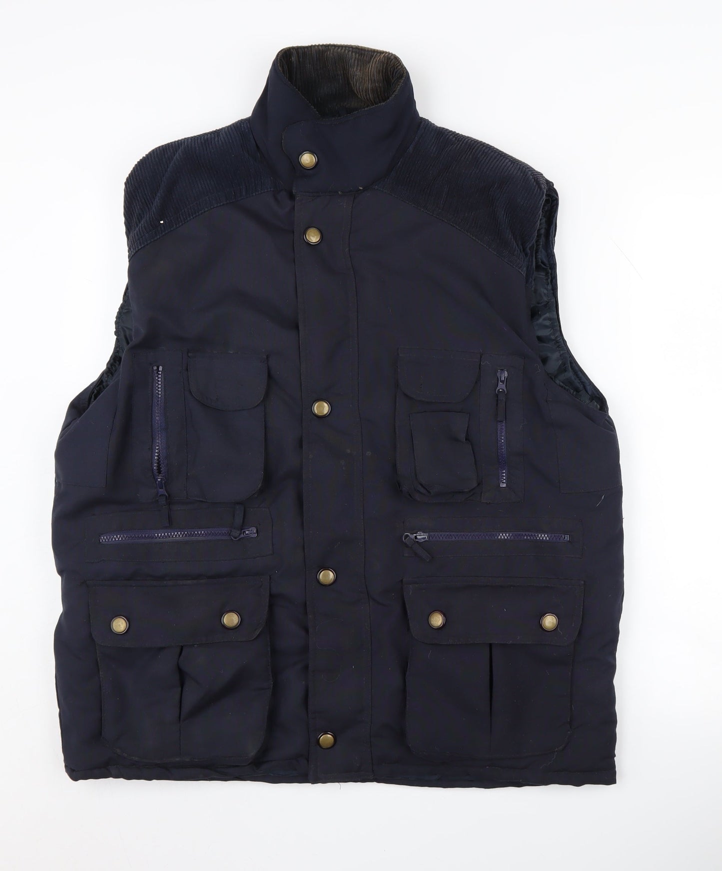 Mens UK Size M Euro Denim Blue Basic Jacket