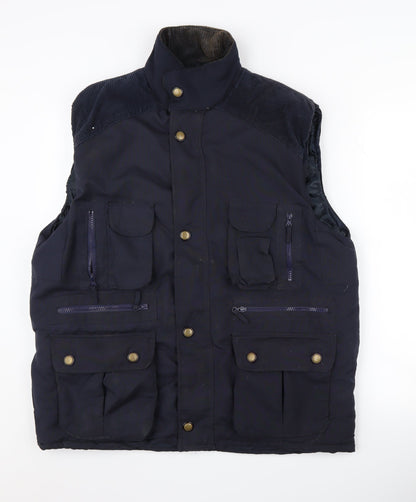 Mens UK Size M Euro Denim Blue Basic Jacket