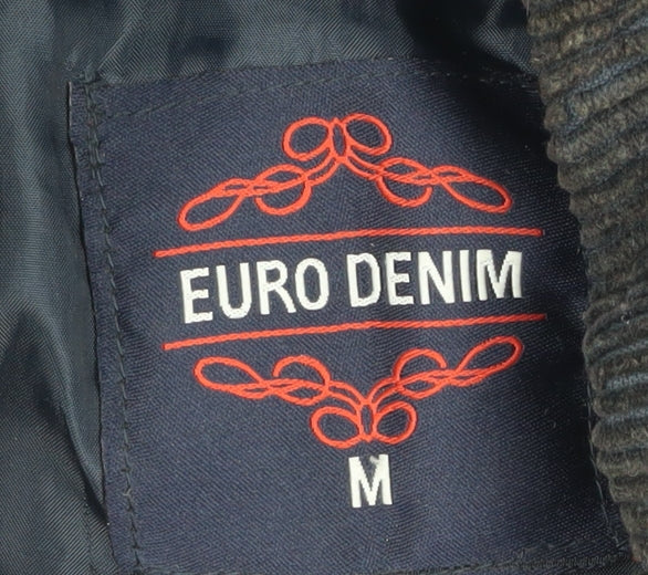 Mens UK Size M Euro Denim Blue Basic Jacket