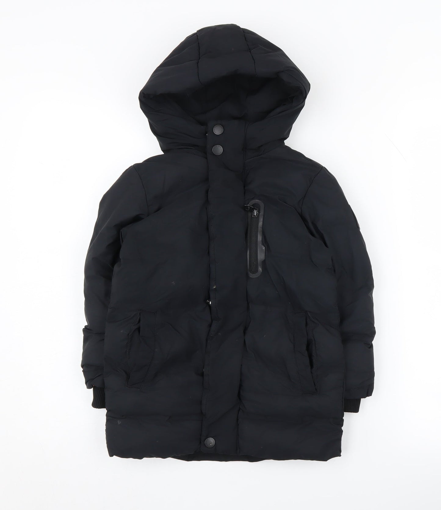 Next Boys Black Puffer Jacket, 3 Years, Mid-Length Winter Coat