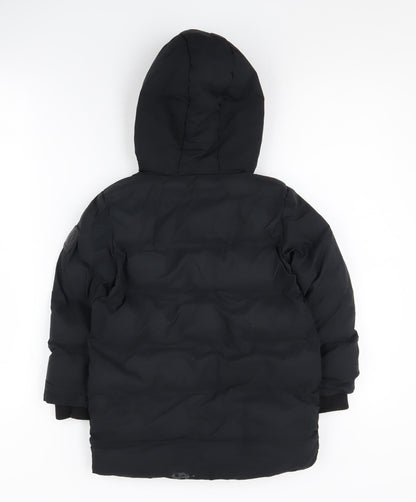 Next Boys Black Puffer Jacket, 3 Years, Mid-Length Winter Coat