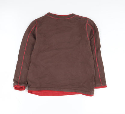 Tintin Boys Brown Graphic Print Pullover Sweatshirt 11-12 Years