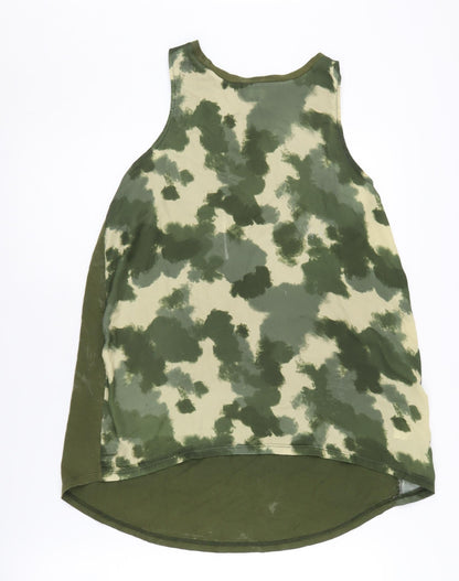 Womens UK Size 10 River Island Green Basic Tank