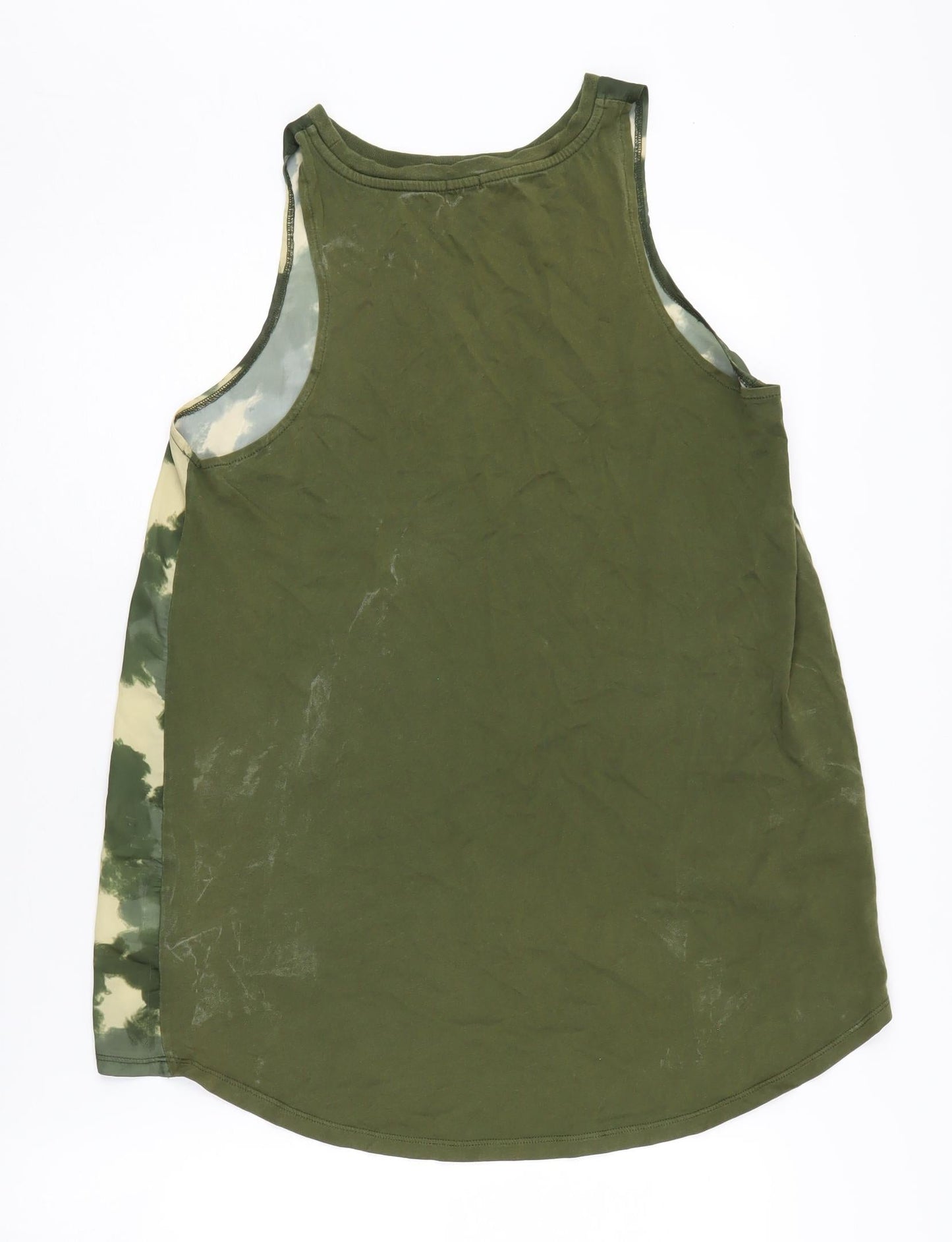 Womens UK Size 10 River Island Green Basic Tank