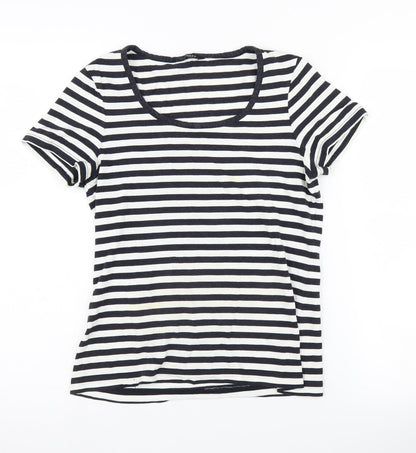 Womens UK Size S Hobbs Black Basic T-Shirt