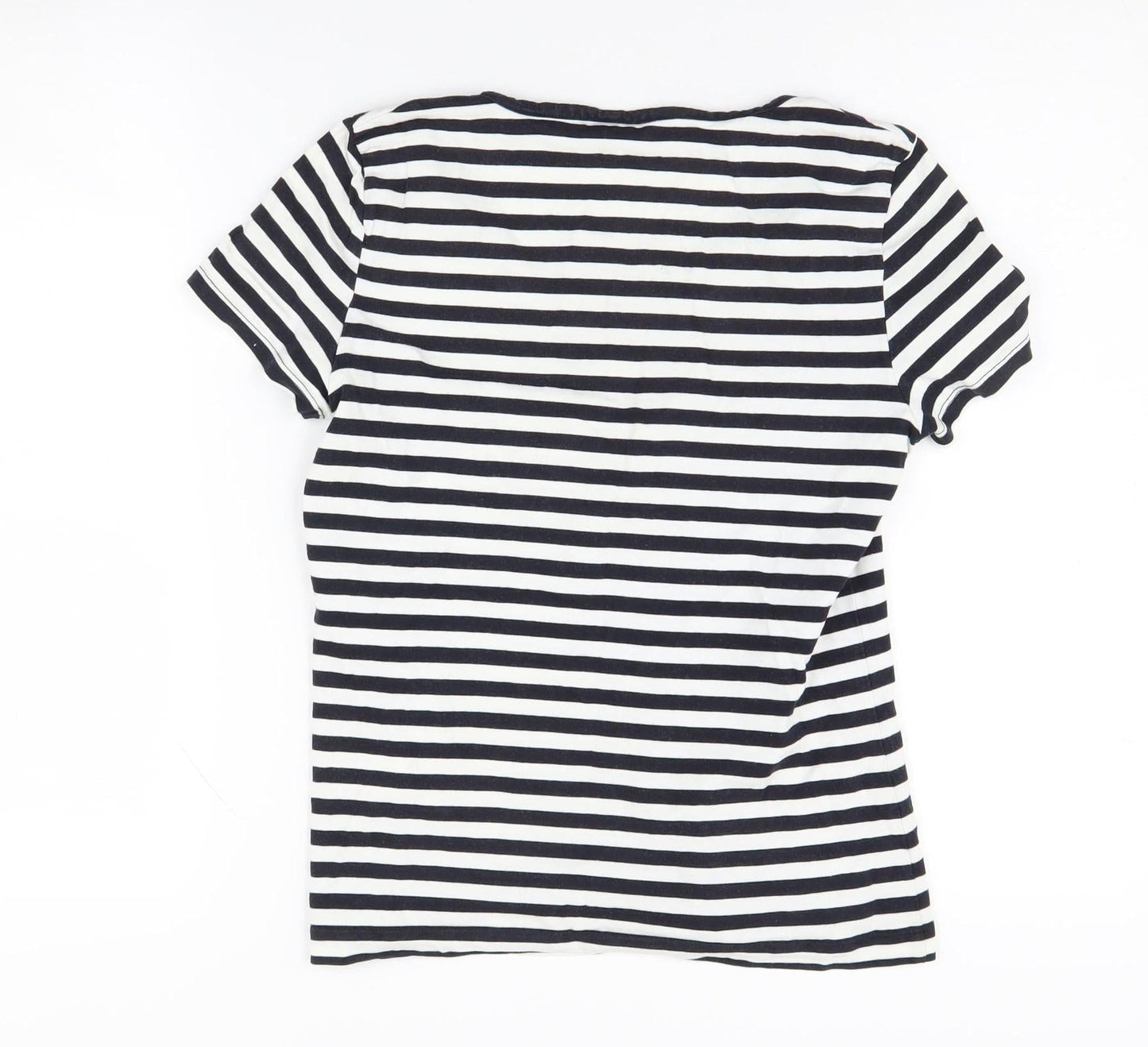 Womens UK Size S Hobbs Black Basic T-Shirt