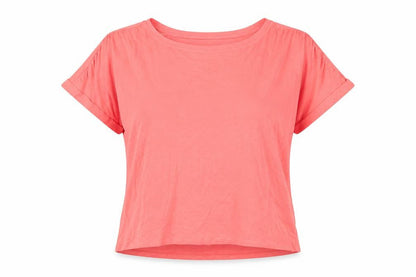 Womens UK Size L Lands' End Pink Basic T-Shirt