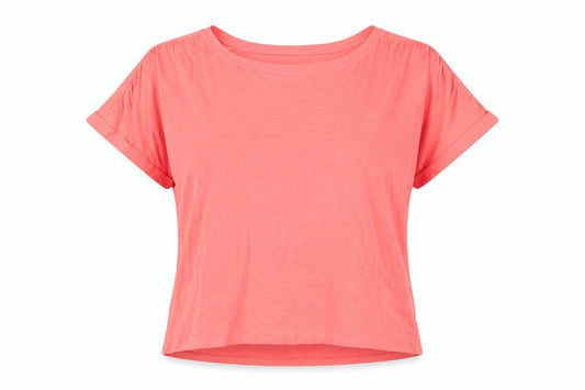 Womens UK Size L Lands' End Pink Basic T-Shirt