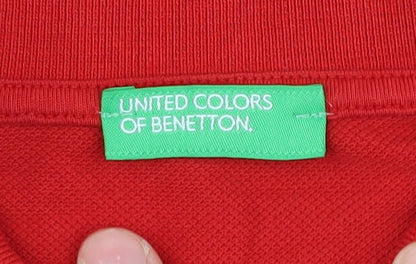 United Colors of Benetton Boys' Red Polo Shirt 3XL