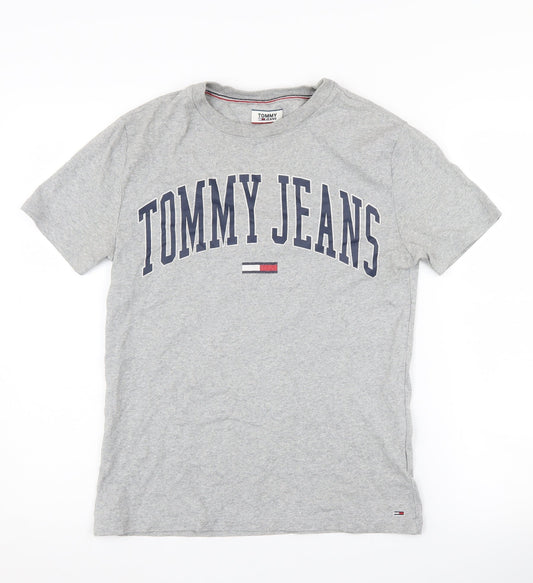Tommy Jeans Men's Grey XS Logo T-Shirt
