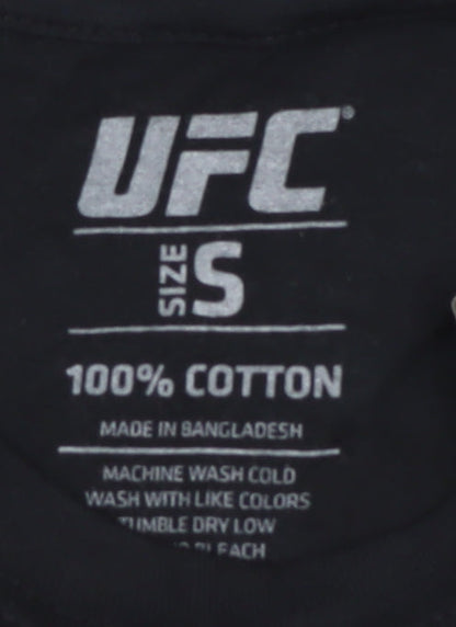 UFC London Men's Black Graphic Sports T-Shirt, S