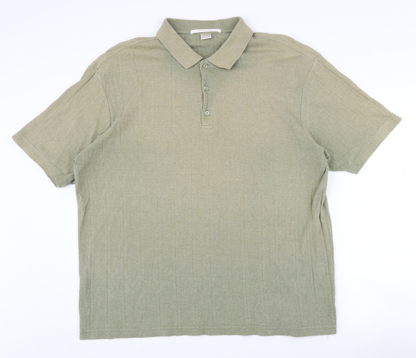 Perry Ellis Men's Green Polo Shirt, Size L