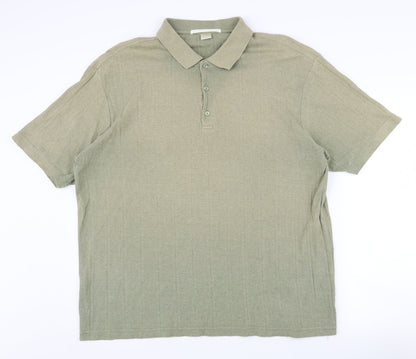 Perry Ellis Men's Green Polo Shirt, Size L
