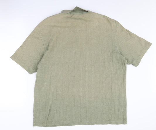 Perry Ellis Men's Green Polo Shirt, Size L