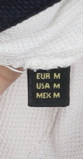 Massimo Dutti Men's White Polo M - Casual and Stylish