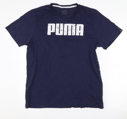 Puma Men's XL Blue Graphic Print T-Shirt