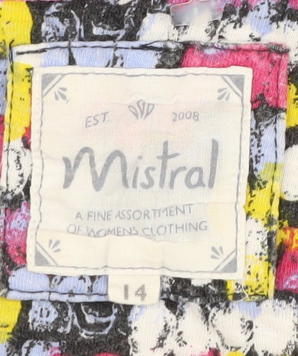 Womens UK Size 14 Mistral Multicoloured Basic T-Shirt