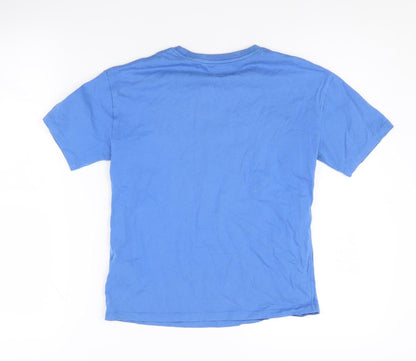 Marks and Spencer Boys Blue Football T-Shirt 9-10 Years