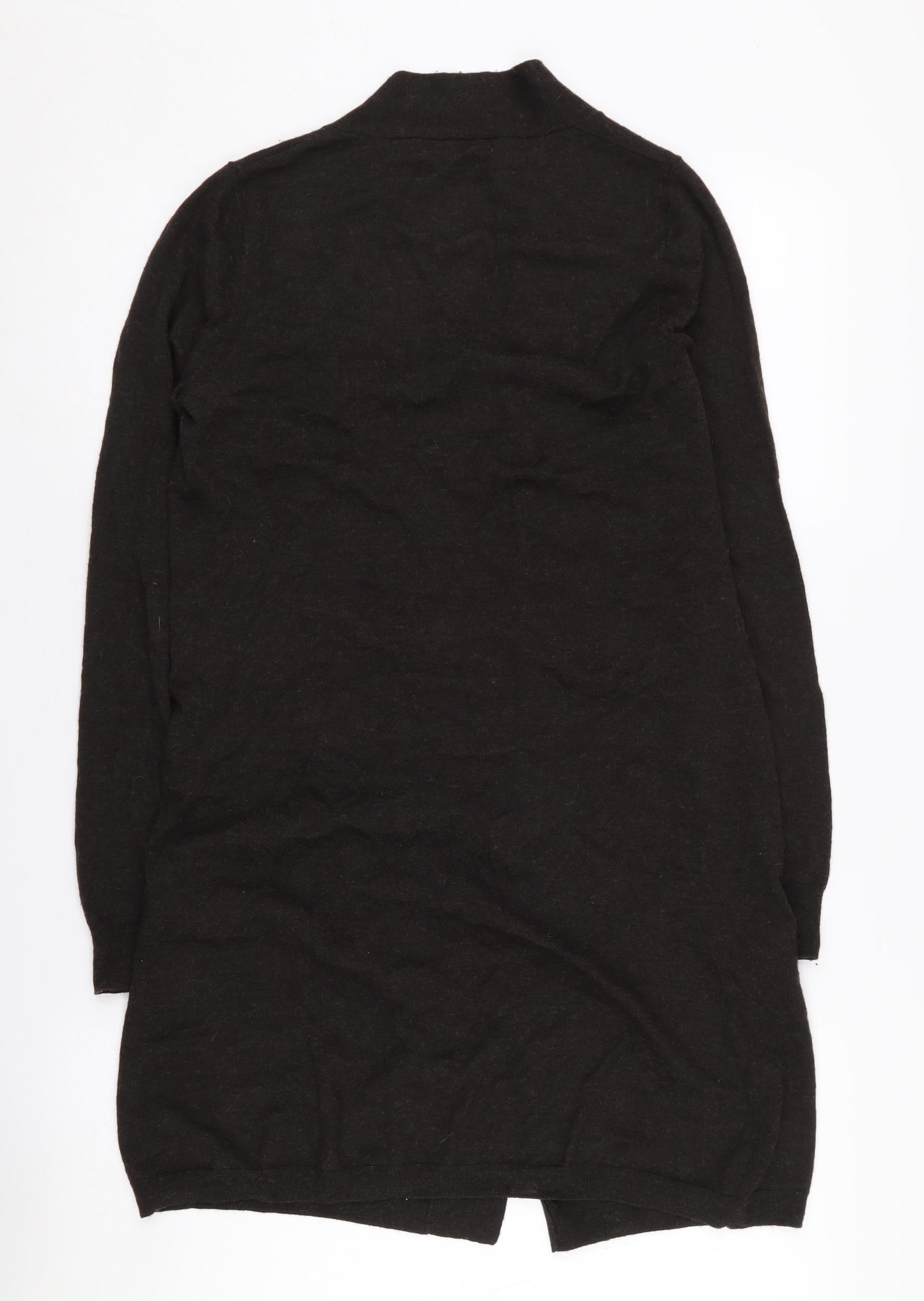Kem Women's Black XS Open Front Cardigan Wool Blend