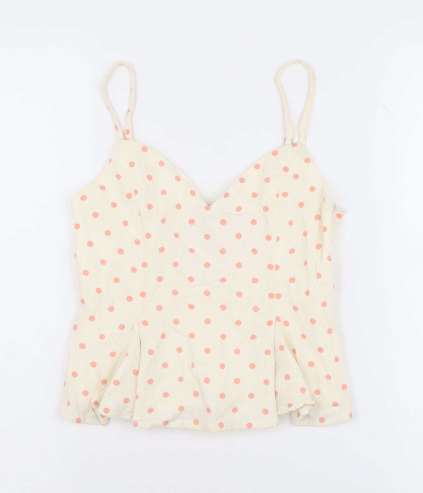 Womens UK Size S Zara Ivory Camisole Tank