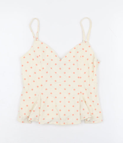 Womens UK Size S Zara Ivory Camisole Tank