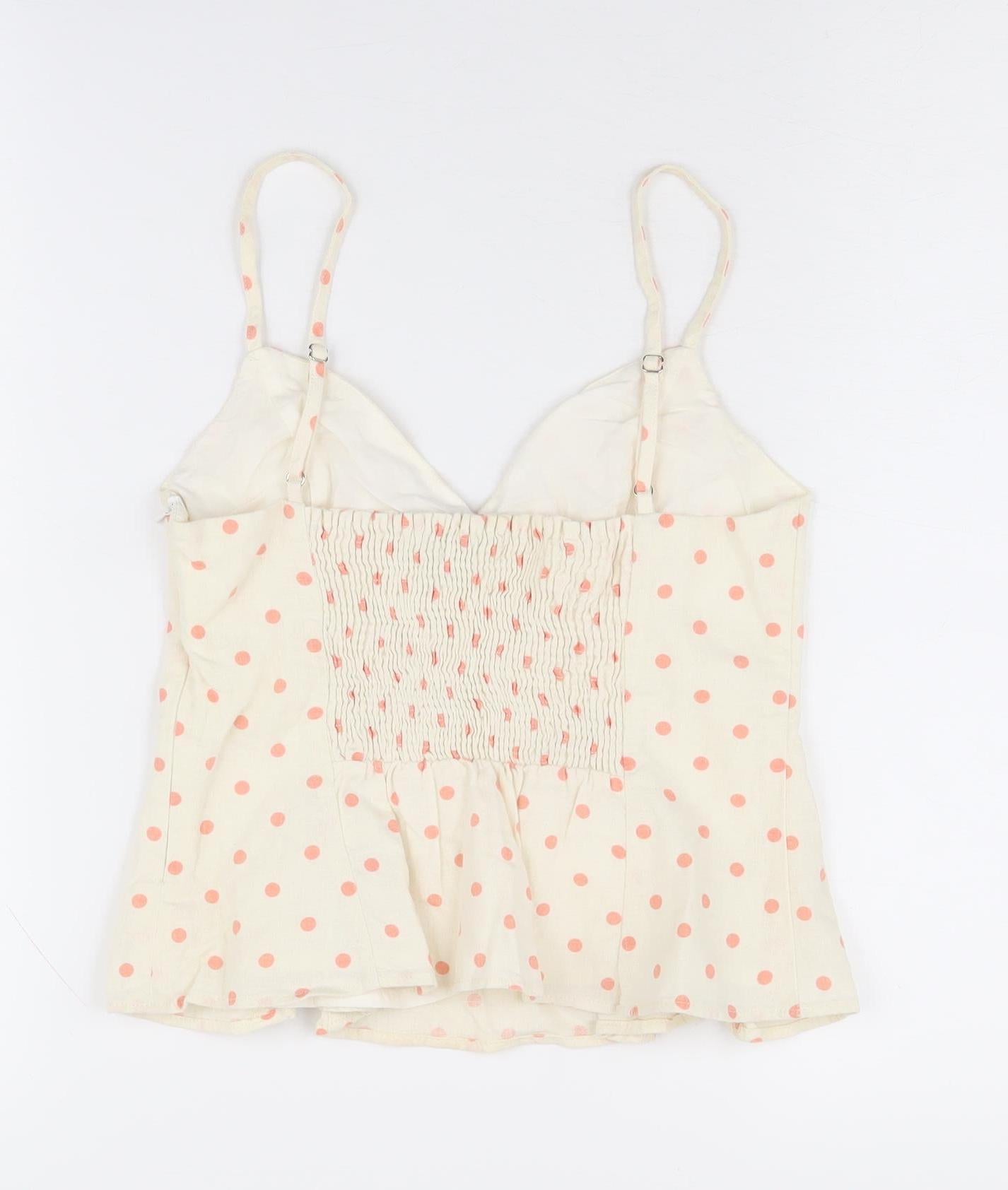 Womens UK Size S Zara Ivory Camisole Tank