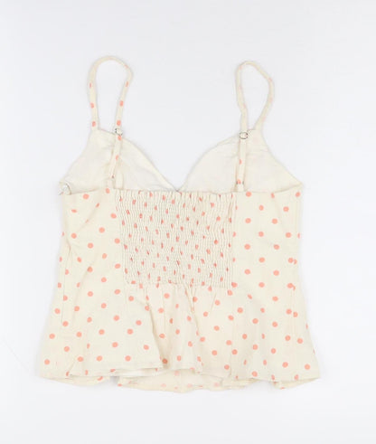 Womens UK Size S Zara Ivory Camisole Tank