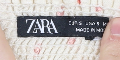 Womens UK Size S Zara Ivory Camisole Tank