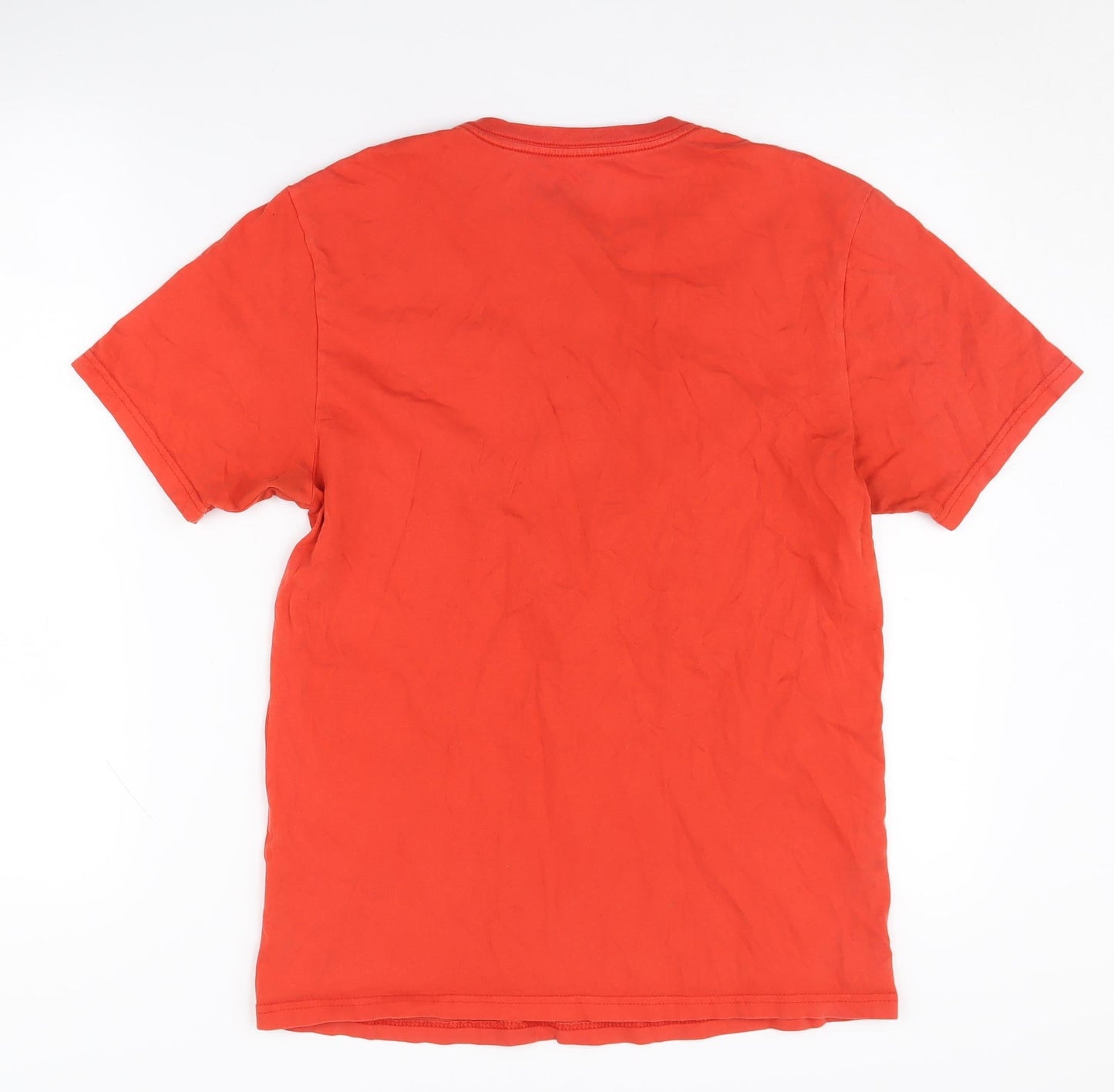 Unisex Adults UK Size S Disney Red Basic T-Shirt