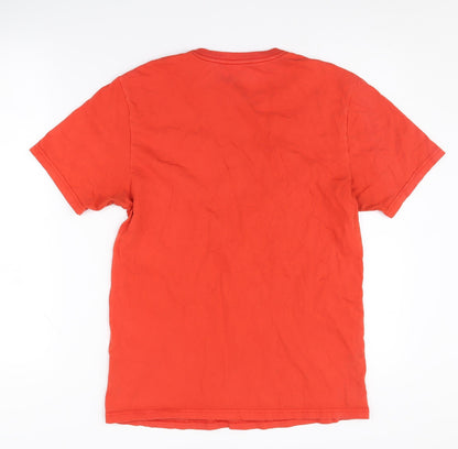 Unisex Adults UK Size S Disney Red Basic T-Shirt