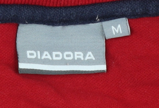 Diadora Men's Red Polo Shirt Size M