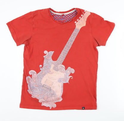 Joe Browns Men's Red Graphic Print Music T-Shirt M