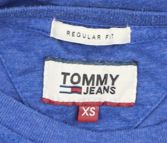 Tommy Jeans Blue XS Graphic T-Shirt for Men