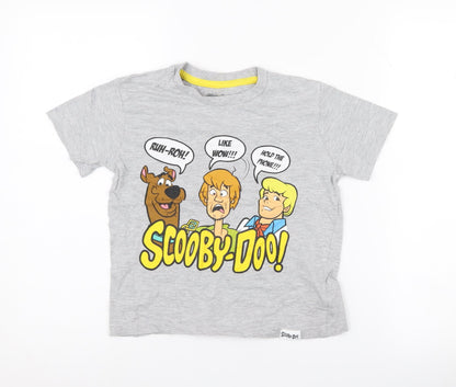 Scooby-Doo Boys Grey Graphic T-Shirt - 7-8 Years