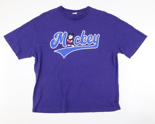George Women's Purple Mickey T-Shirt, Size 18