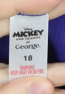 George Women's Purple Mickey T-Shirt, Size 18