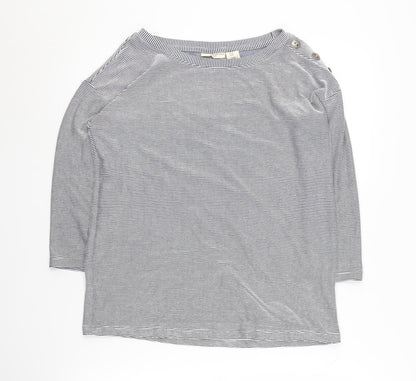 Christian Siriano Women's M Striped Boat Neck Jumper