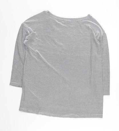 Christian Siriano Women's M Striped Boat Neck Jumper