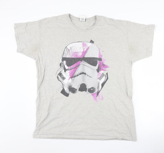 Star Wars Men's Grey 2XL Short Sleeve T-Shirt