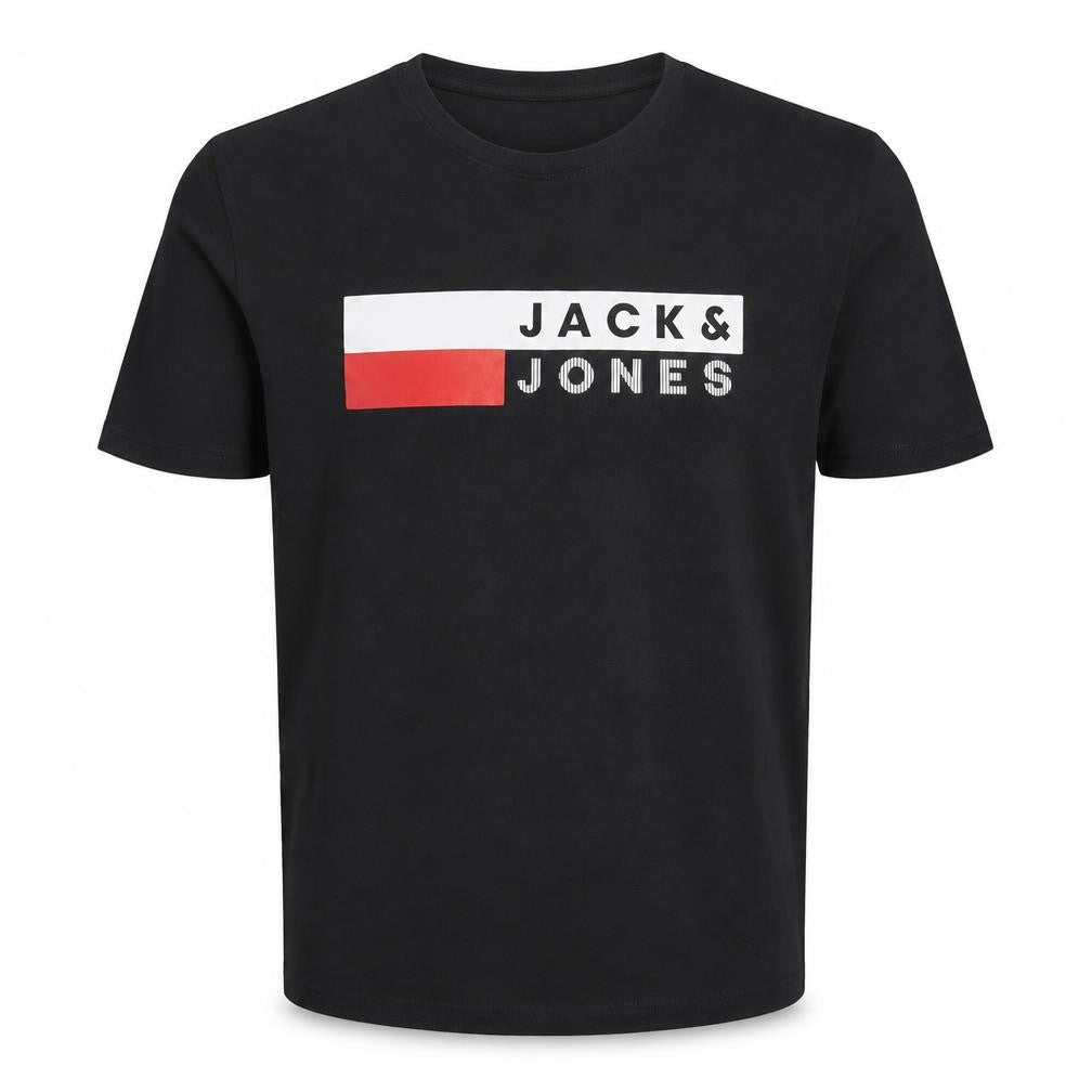 Mens UK Size M JACK & JONES Black  T-Shirt